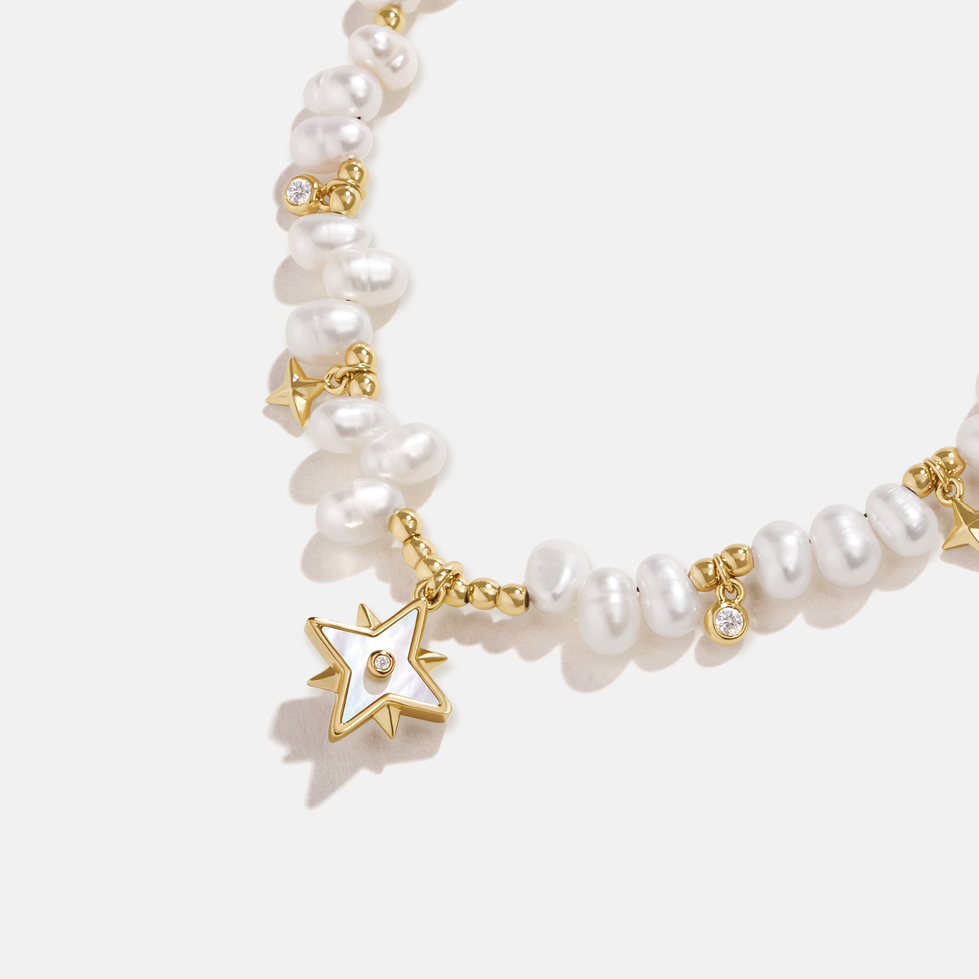 Radiant Star Pearl Necklace