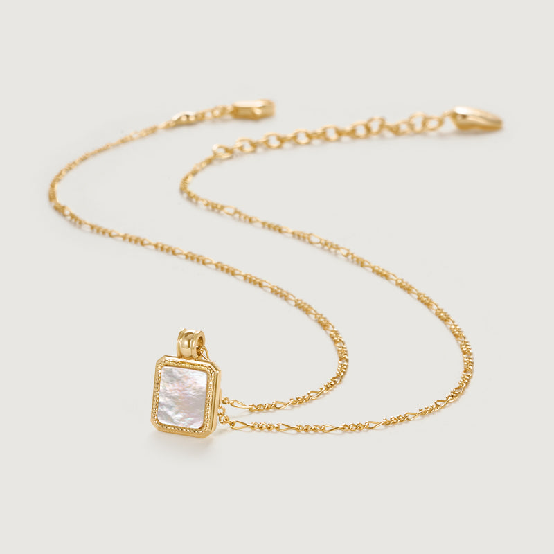 Oil Frame Gemstone Necklace