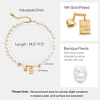 Personalized Lucky & Love Pearl Necklace