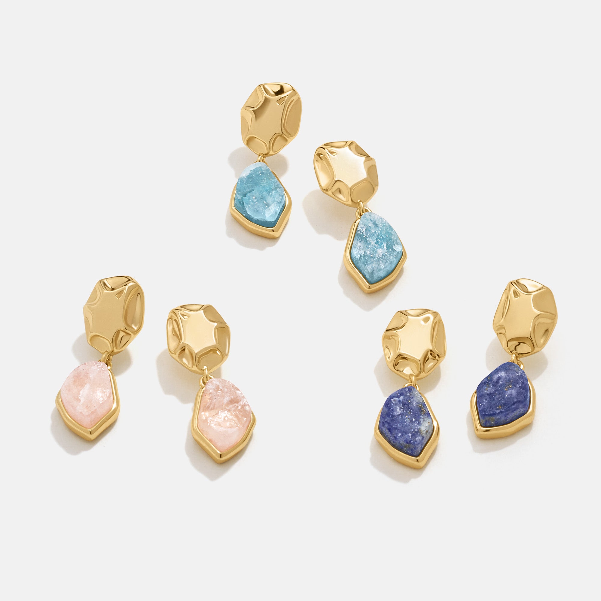 Raw Lapis Lazuli Earrings