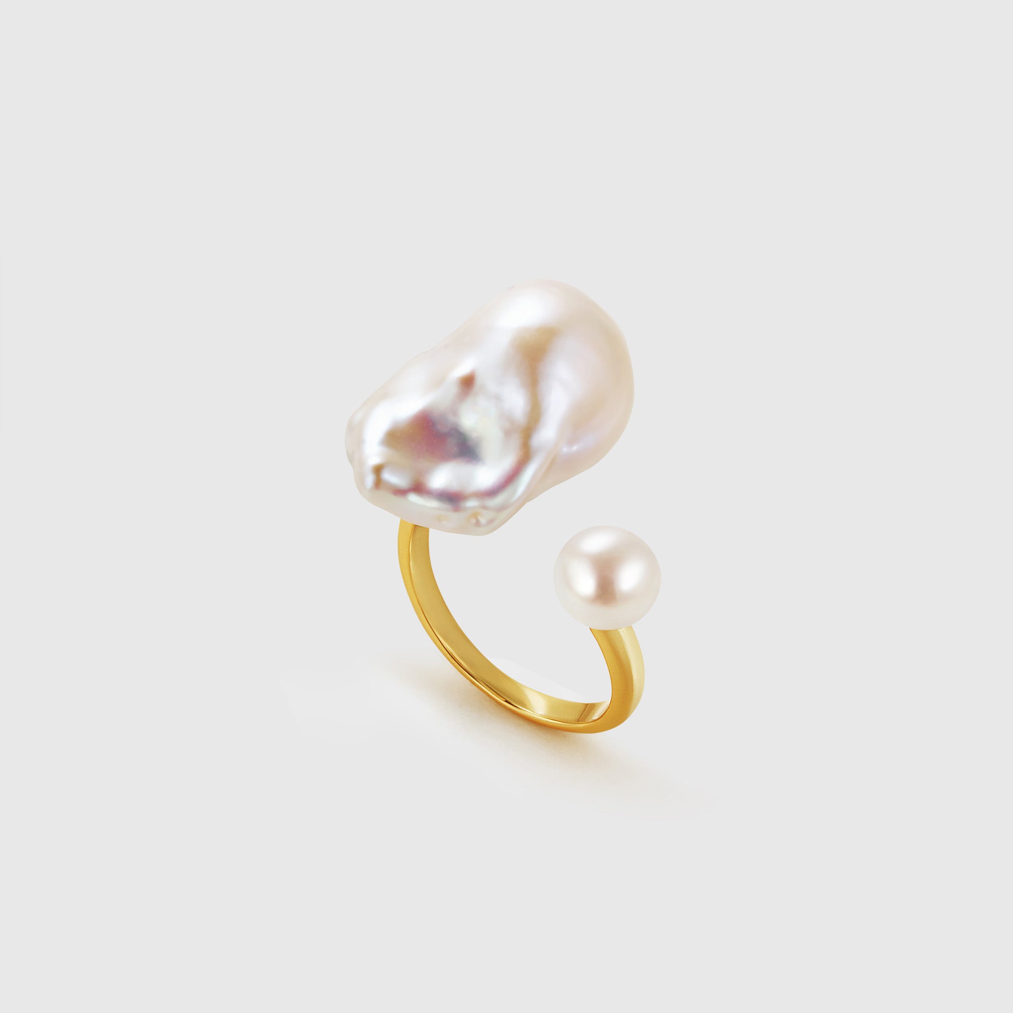 Micro Dew Baroque Pearl Ring