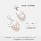 Lotus Baroque Pearl Earrings