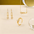 Celestial Star Paperclip Ring