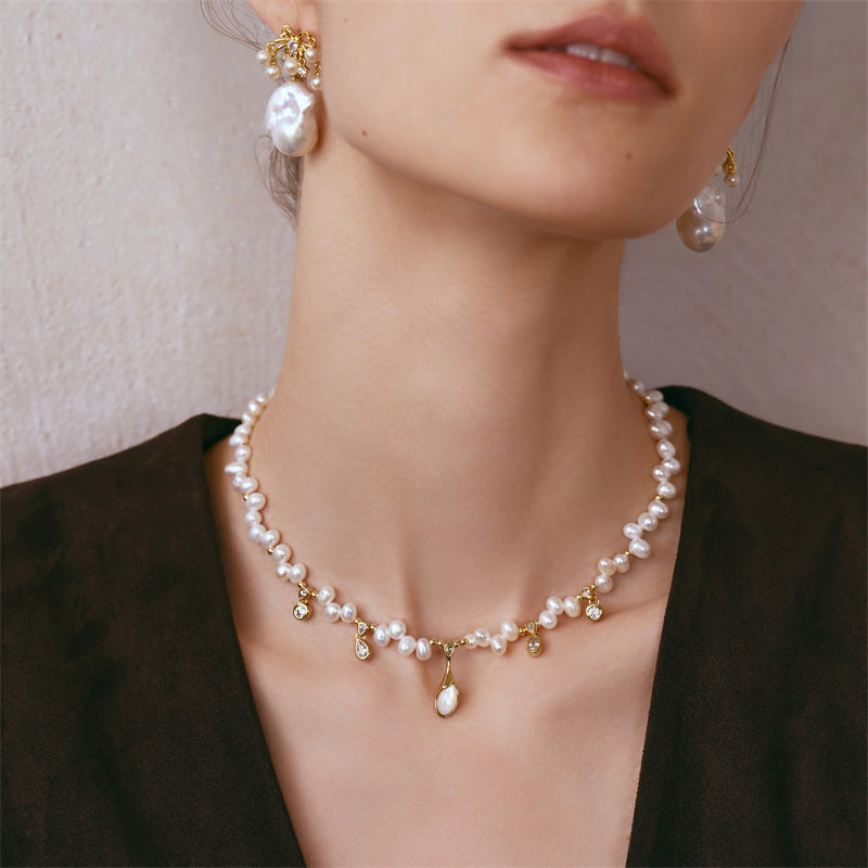 Champagne Moment Pearl Necklace