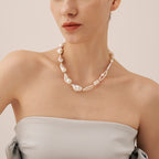 Sea Foam Baroque Pearl Necklace