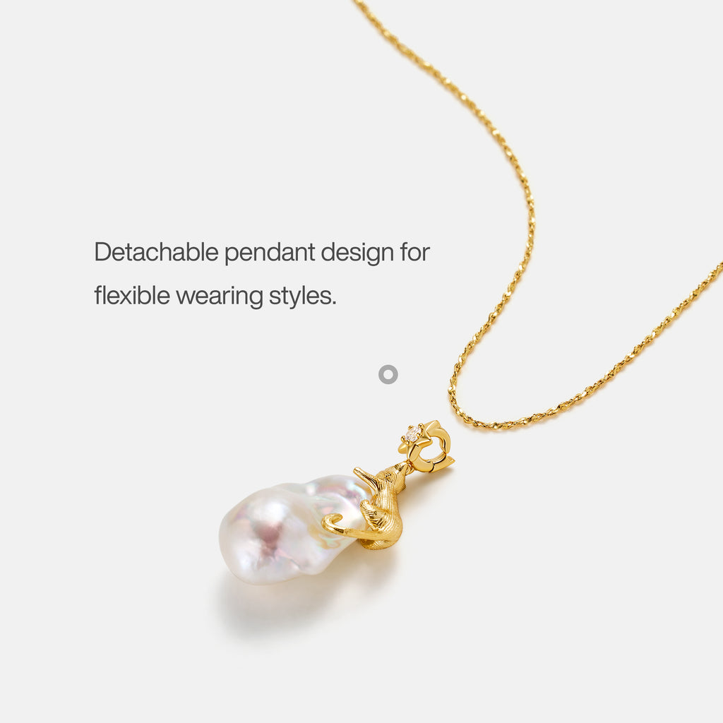 Cat Baroque Pearl Necklace