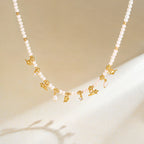 Cat Pearl Beaded Necklace