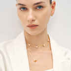 Pink Mother of Pearl Pendant Necklace