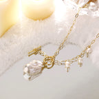 Breaking Dawn Baroque Pearl Necklace