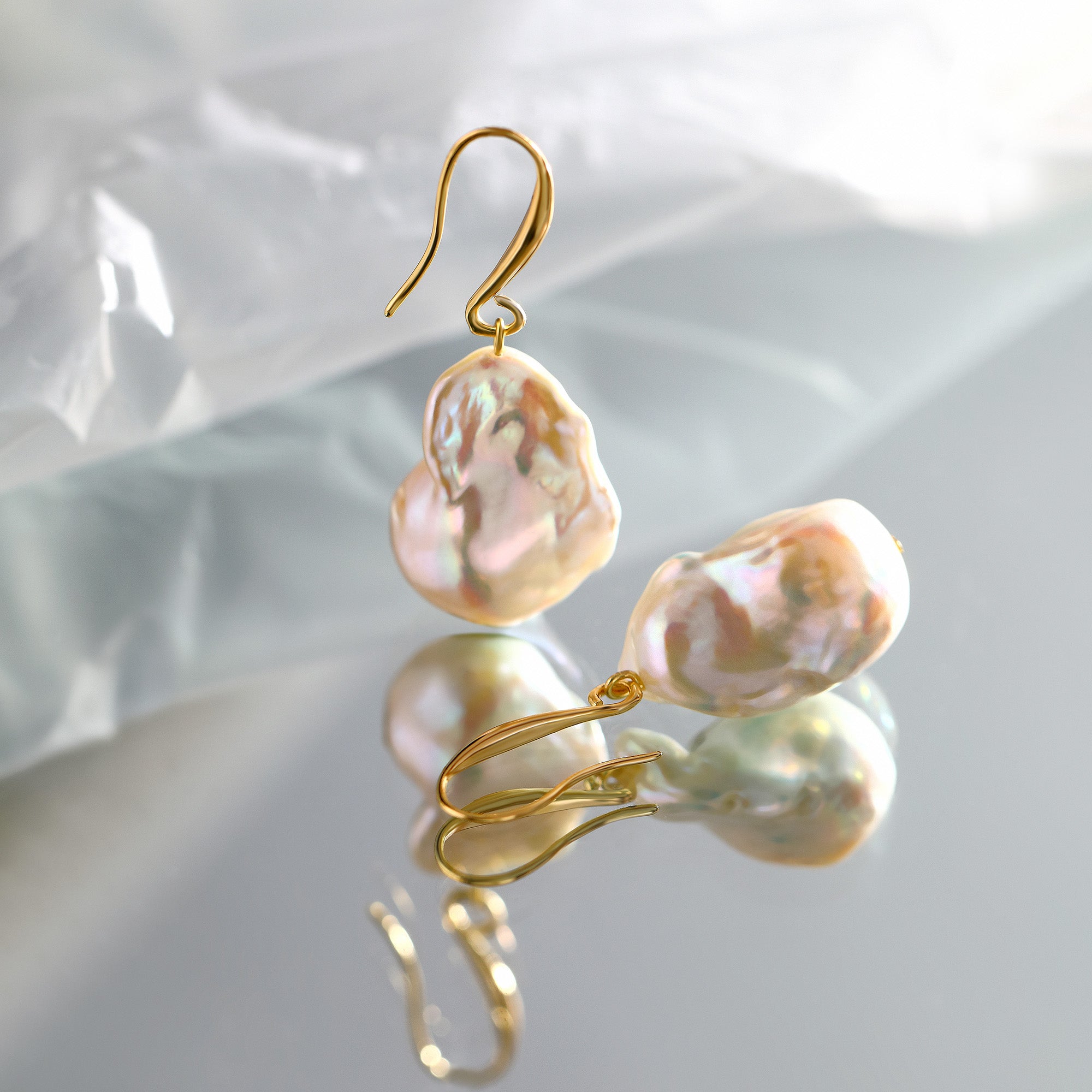 Breaking Dawn Baroque Pearl Earrings