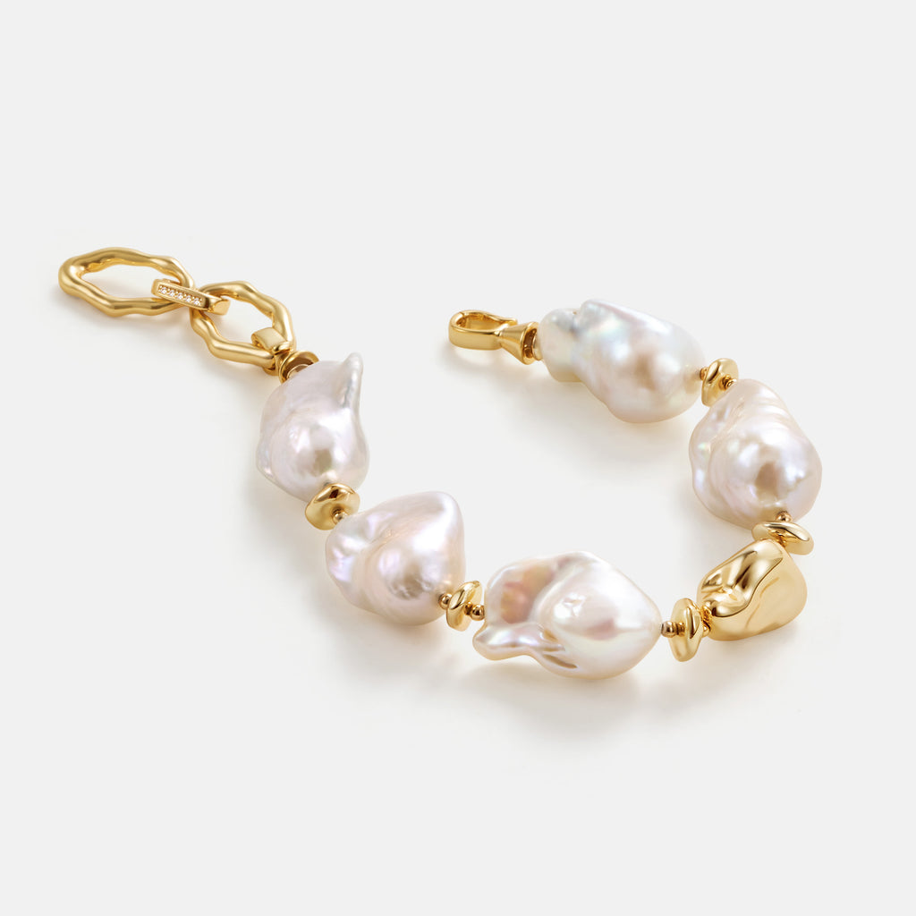 Sea Breeze Baroque Pearl Bracelet