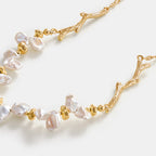 Floriography Keshi Pearl Branch Necklace