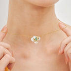 Chloris Pansy Necklace