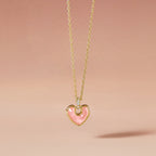 Blush Heart Rose Quartz Necklace