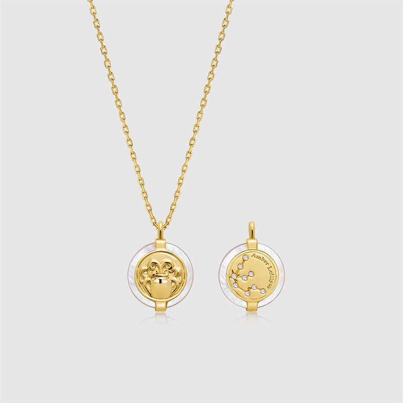 Zodiac Stellar Mother of Pearl Necklace