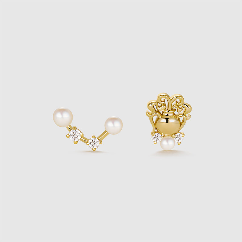 Zodiac Pearl Earrings