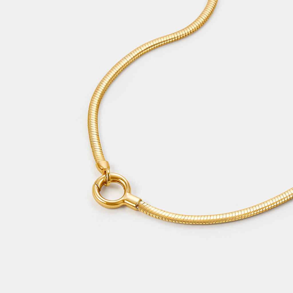 Large Baroque Pearl Pendant Necklace With Gold OT Chain