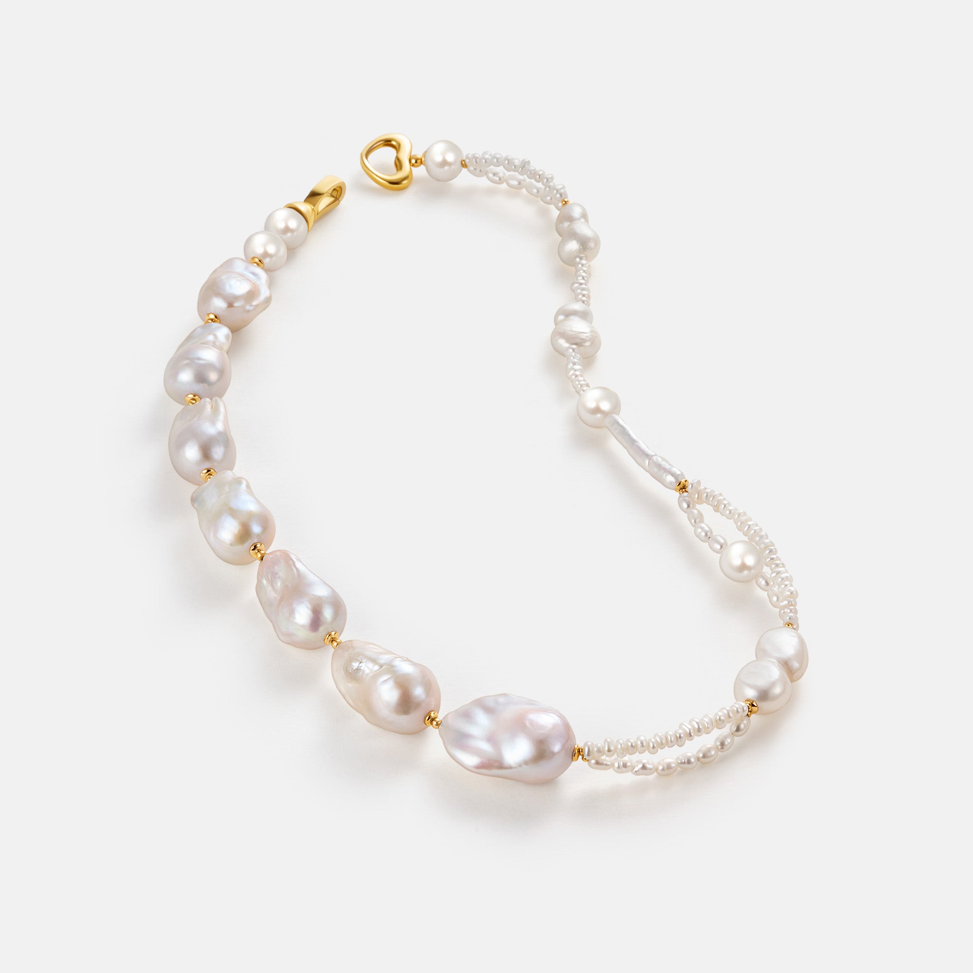 Sea Foam Baroque Pearl Necklace