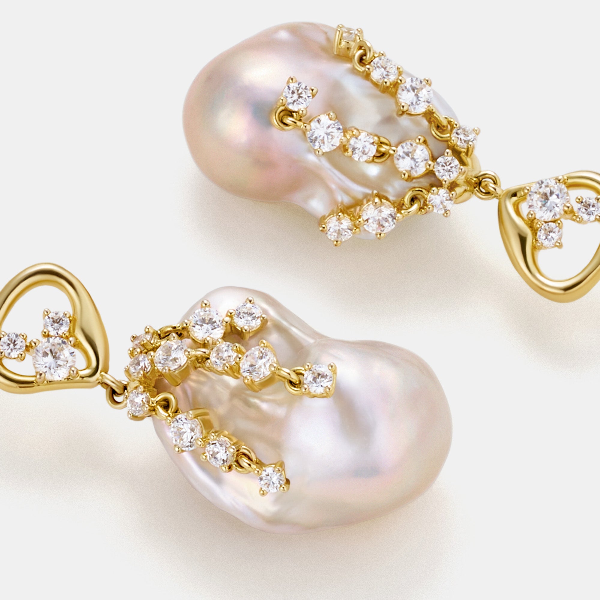 Drift Sand Baroque Pearl Earrings