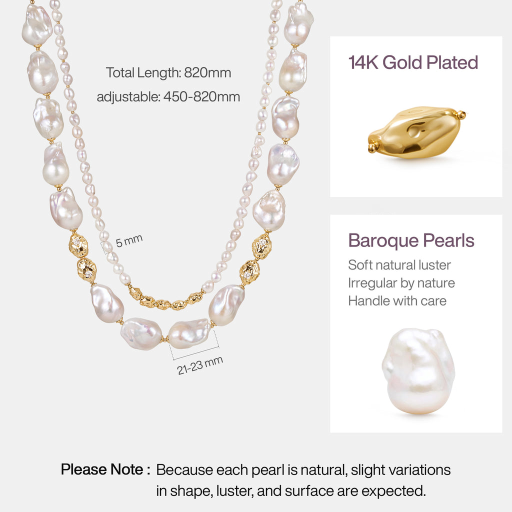 Sea Jewel Baroque Pearl Necklace
