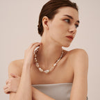 Sea Foam Baroque Pearl Necklace