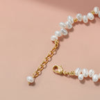 Blush Heart Rose Quartz Pearl Bracelet