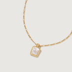 Oil Frame Gemstone Necklace
