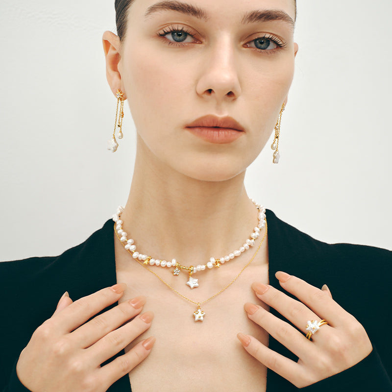 Starlight Irregular Pearl Necklace