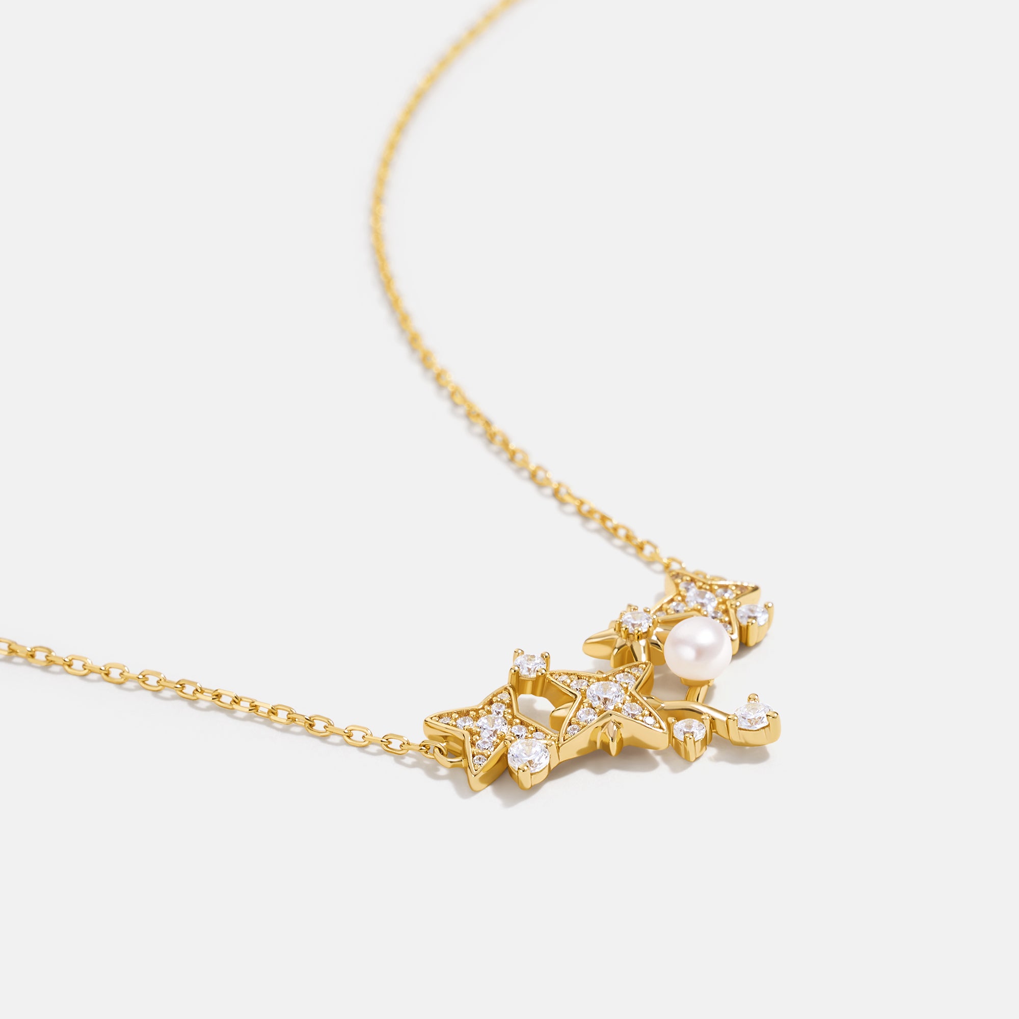 Celestial Triple Star Necklacec