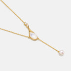 Champagne Moment Teardrop Pendant Necklace