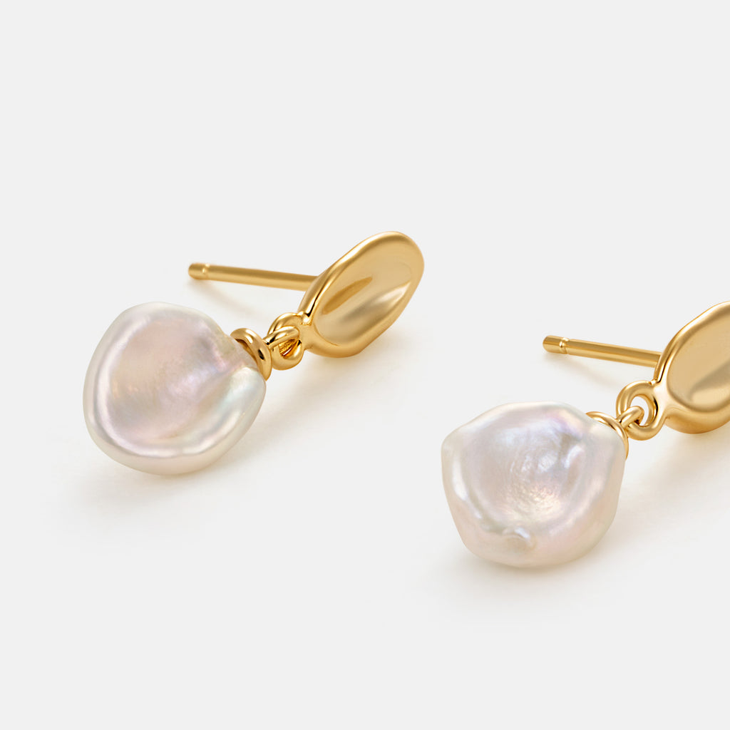 Floriography Keshi Pearl Earrings