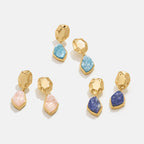 Raw Rose Quartz Earrings
