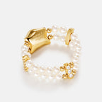 Personalized Cat Pearl Beaded Ring