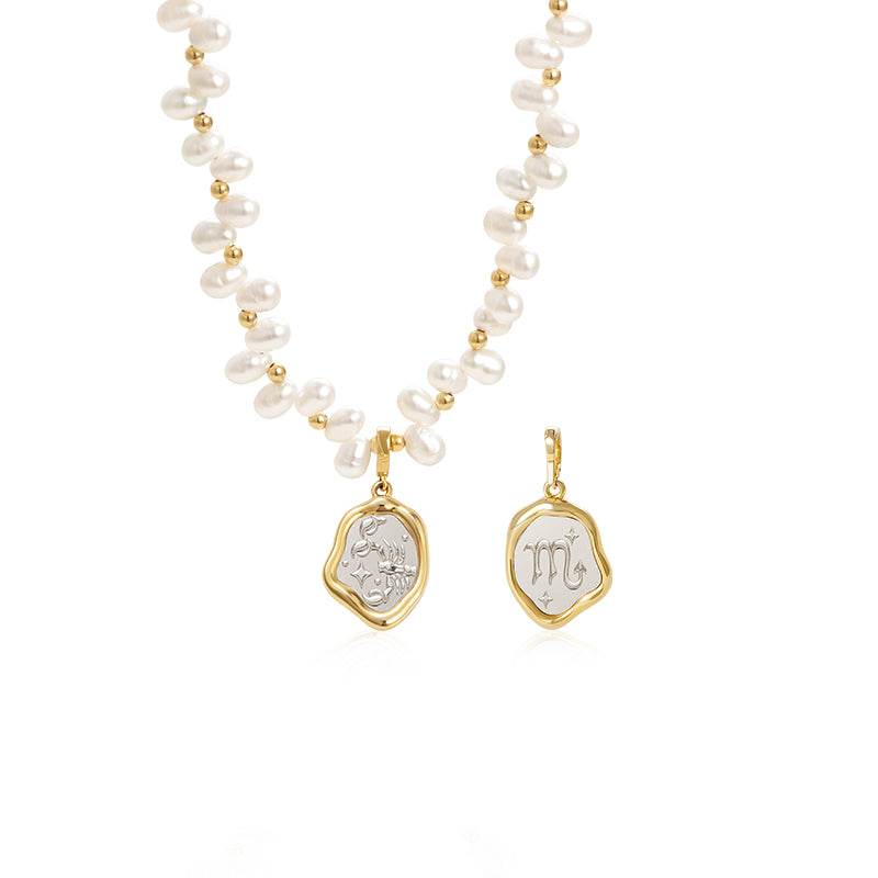 Zodiac Pearl Necklace