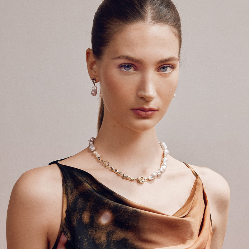 Aurora Baroque Pearl Earrings