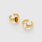 Autumn Breeze Impression Tigerite Ring - Amber Lollipop