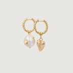 Love Baroque Pearl Hoop Earring