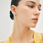 Chloris Pansy Earrings