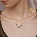 Blue Topaz Multi-Stone Necklace
