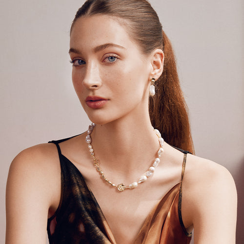Aurora Baroque Pearl Necklace