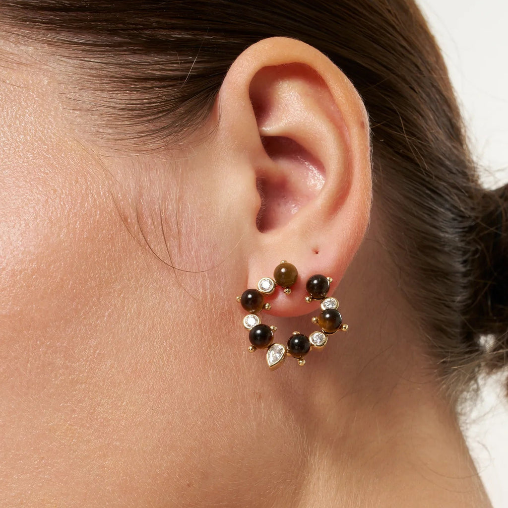 Oracle Tiger's Eye Stud Earrings