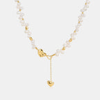 Lucky Heart Pearl Necklace
