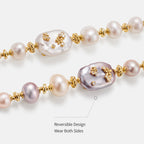 White Baroque Pearl Bee Bracelet