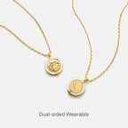 Stellar Zodiac Charm Mother of Pearl Necklace