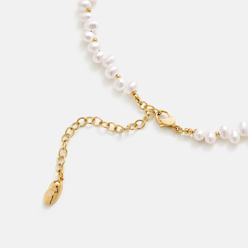 Cat Butterfly Pearl Necklace