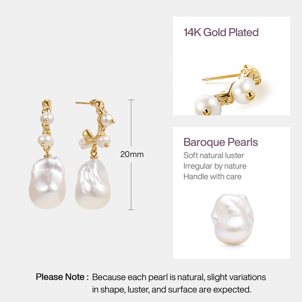 Waltz Baroque Pearl Earrings