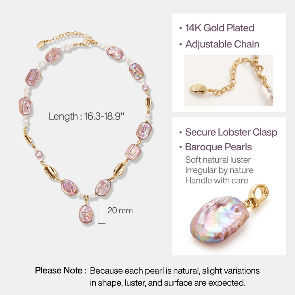 Sea Treasure Baroque Pearl Necklace