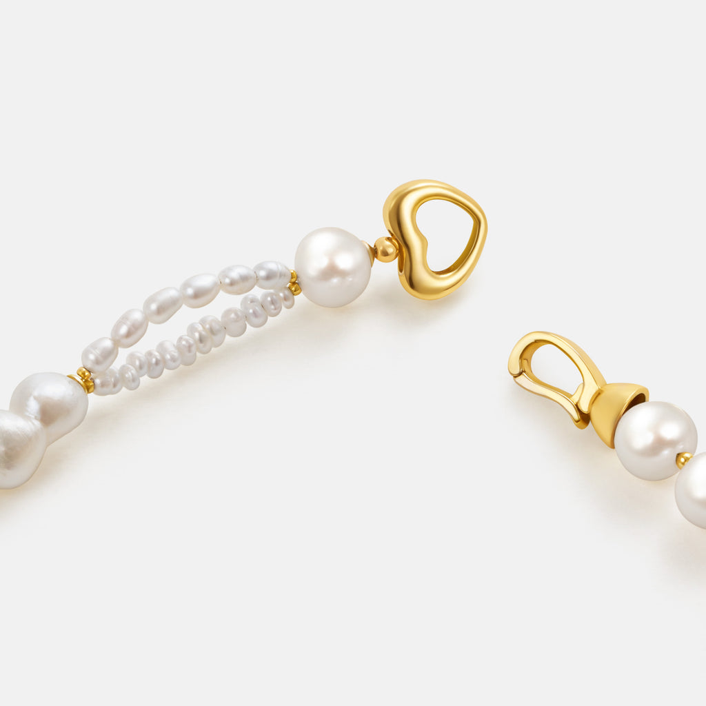 Sea Foam Baroque Pearl Necklace