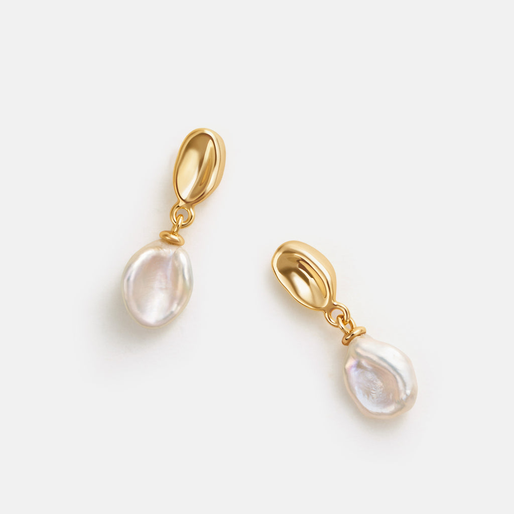 Floriography Keshi Pearl Earrings