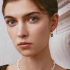 Blue Topaz Drop Earrings